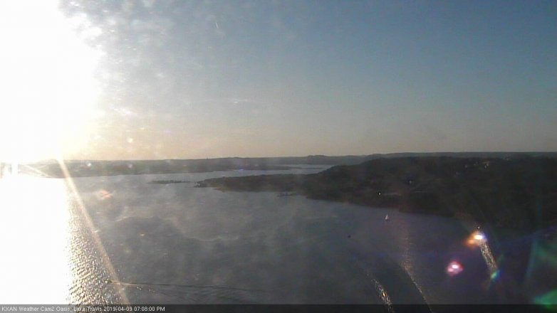 Lake Travis webcam, April 9, 2019 6:10 PM CT