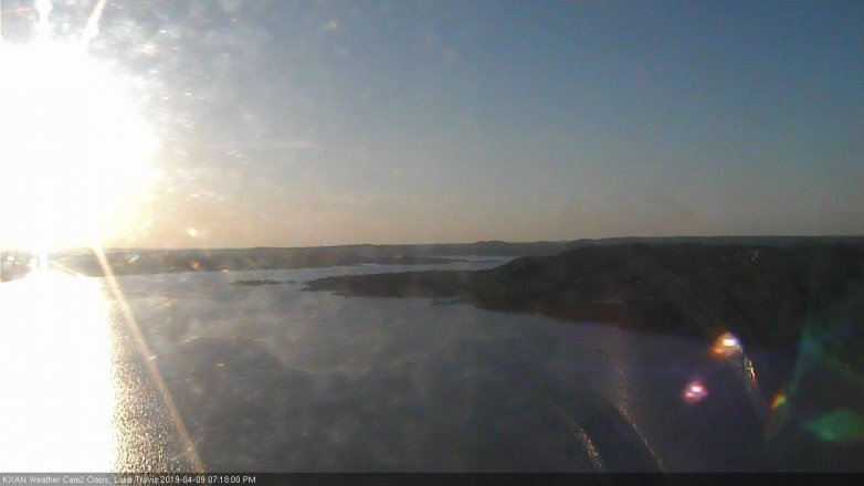 Lake Travis webcam, April 9, 2019 6:20 PM CT