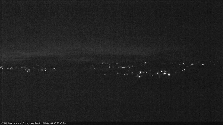 Lake Travis webcam, April 9, 2019 7:55 PM CT