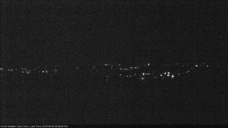 Lake Travis webcam, April 9, 2019 8:10 PM CT