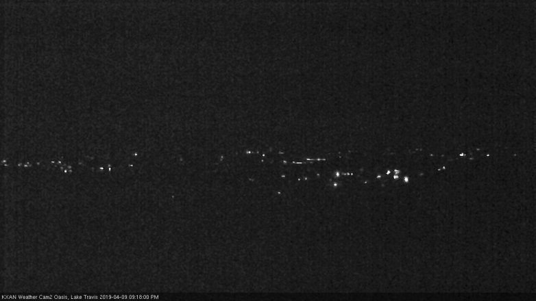 Lake Travis webcam, April 9, 2019 8:20 PM CT