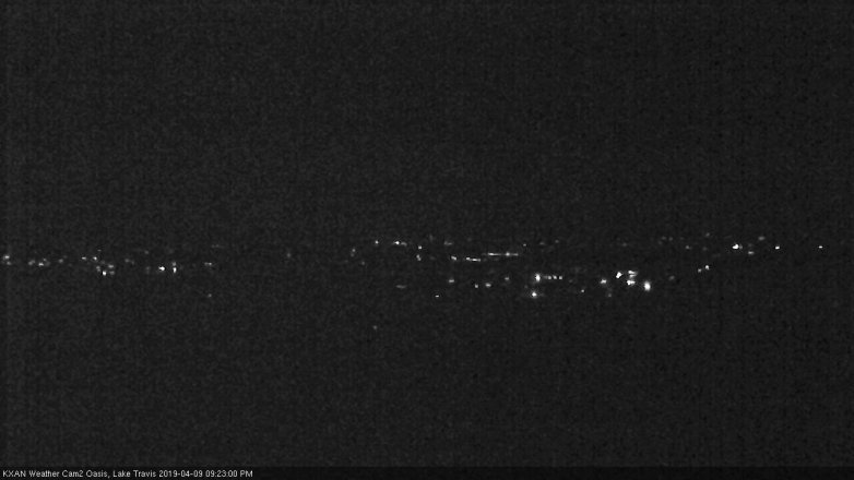 Lake Travis webcam, April 9, 2019 8:25 PM CT