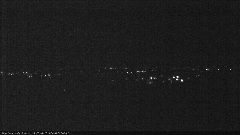 Lake Travis webcam, April 9, 2019 8:35 PM CT