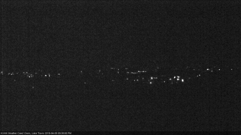 Lake Travis webcam, April 9, 2019 8:40 PM CT