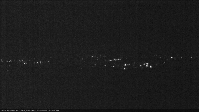 Lake Travis webcam, April 9, 2019 8:45 PM CT