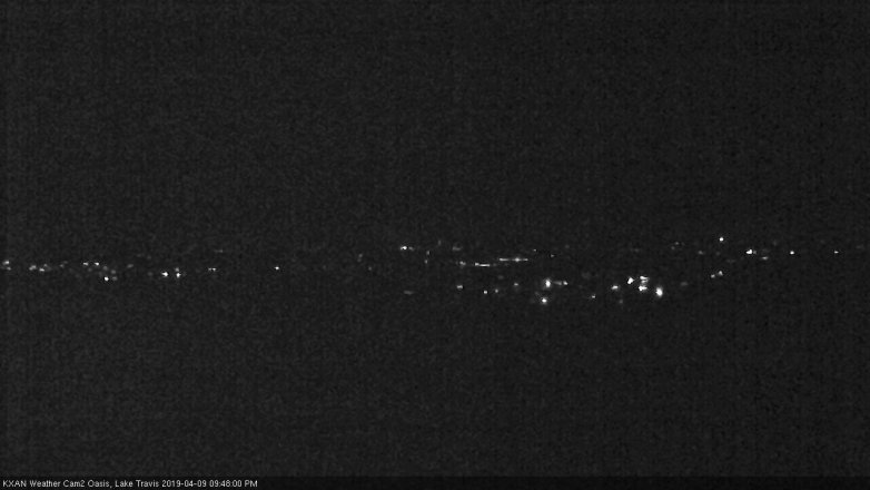 Lake Travis webcam, April 9, 2019 8:50 PM CT