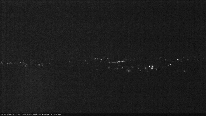 Lake Travis webcam, April 9, 2019 9:15 PM CT