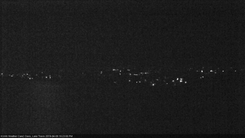 Lake Travis webcam, April 9, 2019 9:25 PM CT