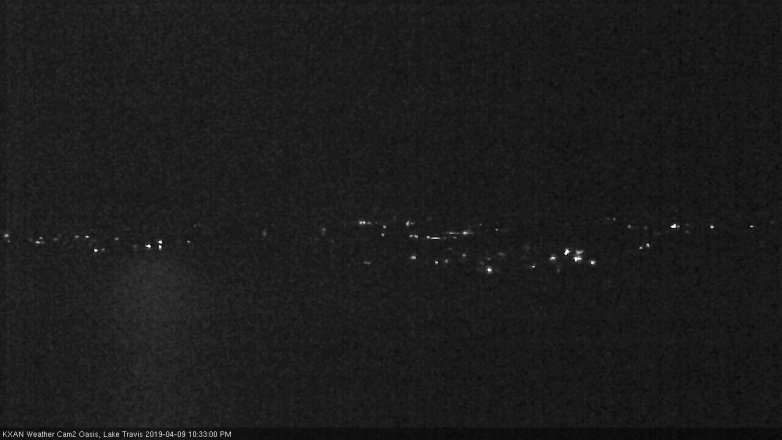 Lake Travis webcam, April 9, 2019 9:35 PM CT