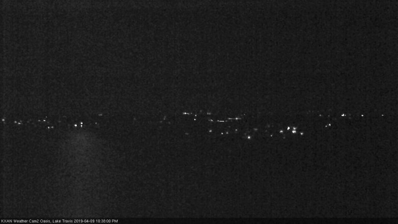 Lake Travis webcam, April 9, 2019 9:40 PM CT