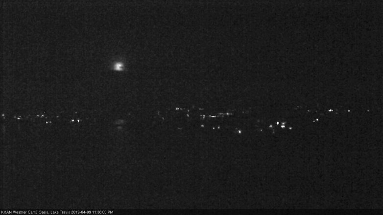 Lake Travis webcam, April 9, 2019 10:40 PM CT
