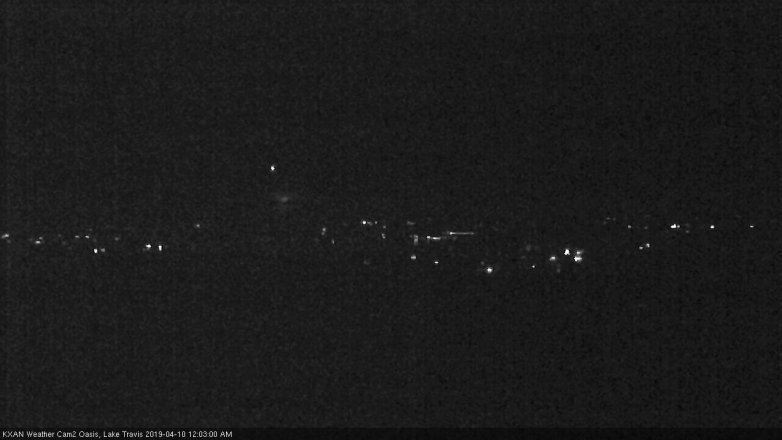 Lake Travis webcam, April 9, 2019 11:05 PM CT