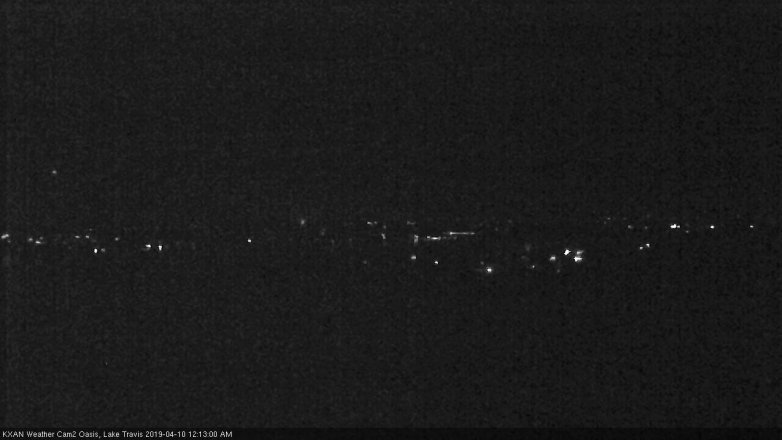 Lake Travis webcam, April 9, 2019 11:15 PM CT