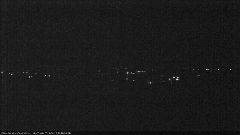 Lake Travis webcam, April 9, 2019 11:20 PM CT