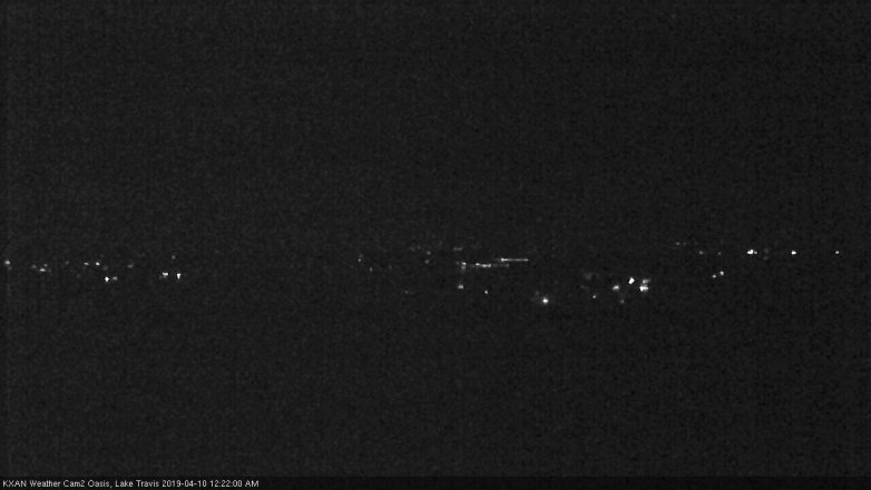 Lake Travis webcam, April 9, 2019 11:25 PM CT