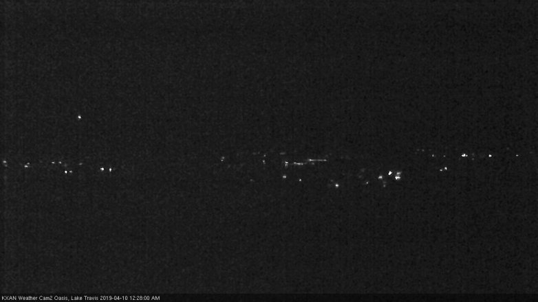 Lake Travis webcam, April 9, 2019 11:30 PM CT