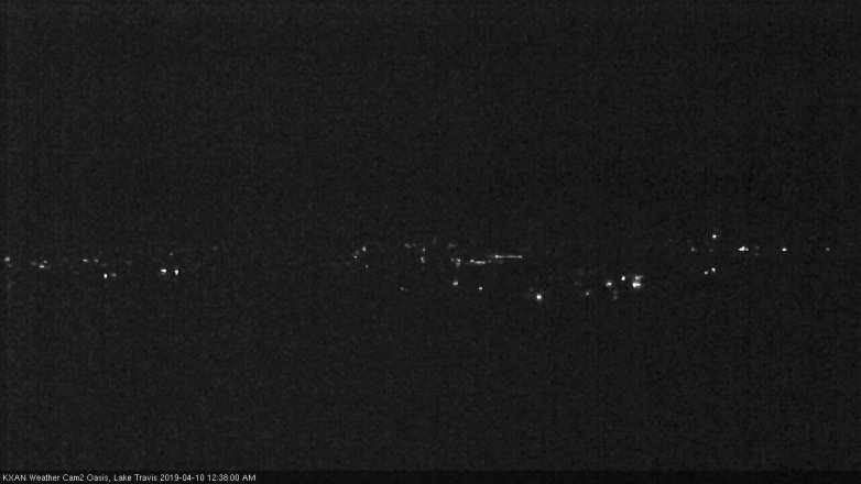 Lake Travis webcam, April 9, 2019 11:40 PM CT