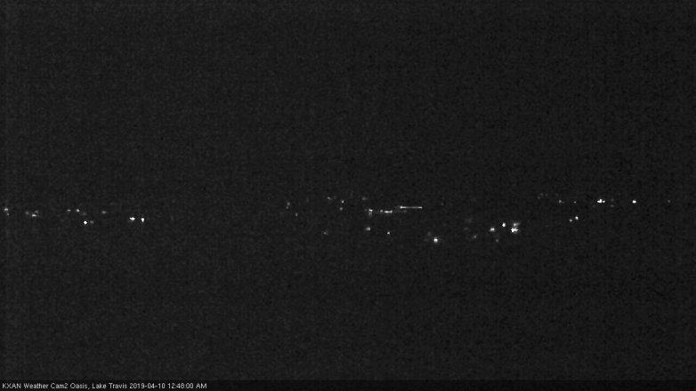 Lake Travis webcam, April 9, 2019 11:50 PM CT