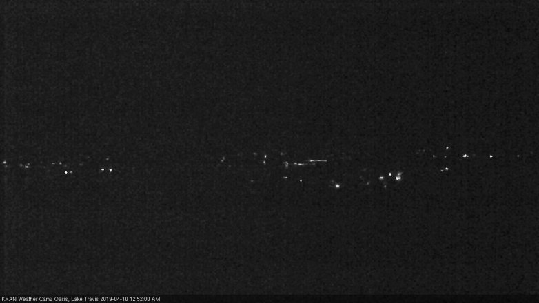 Lake Travis webcam, April 9, 2019 11:55 PM CT