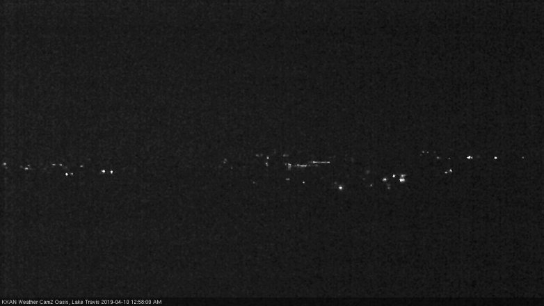 Lake Travis webcam, April 9, 2019 12:00 AM CT