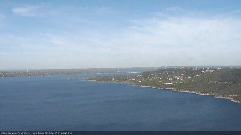 Lake Travis webcam, April 10, 2019 10:50 AM CT