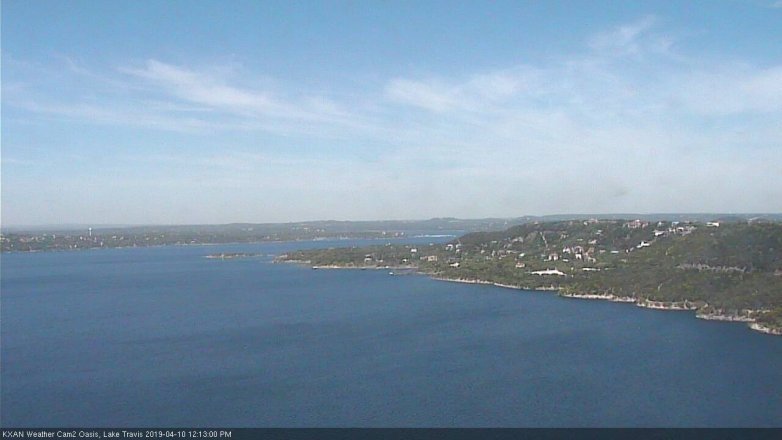 Lake Travis webcam, April 10, 2019 11:15 AM CT