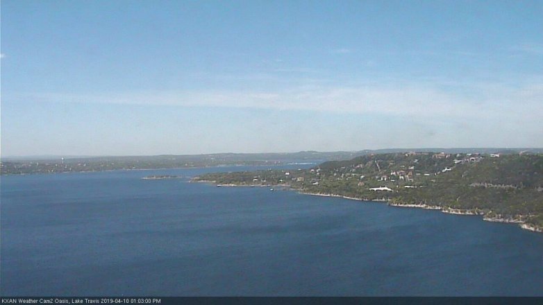 Lake Travis webcam, April 10, 2019 12:05 PM CT