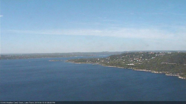 Lake Travis webcam, April 10, 2019 12:10 PM CT