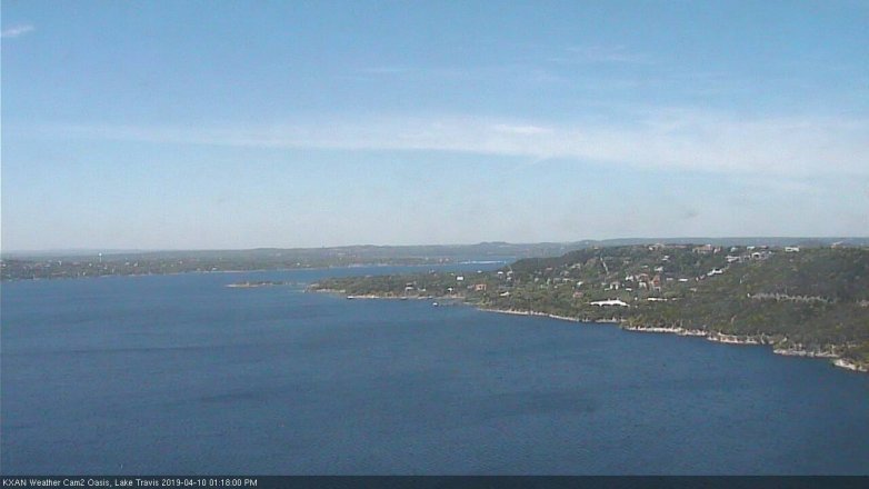 Lake Travis webcam, April 10, 2019 12:20 PM CT
