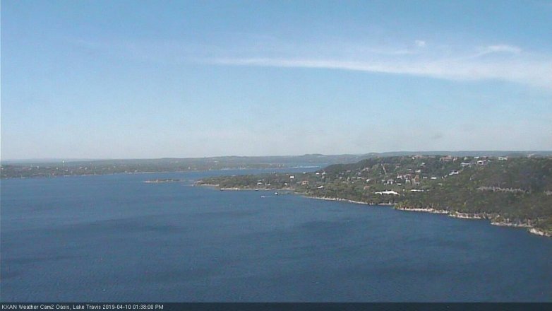 Lake Travis webcam, April 10, 2019 12:40 PM CT