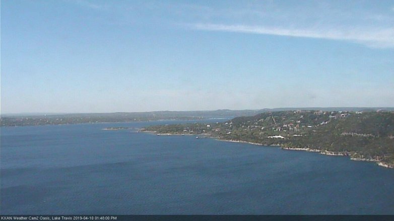 Lake Travis webcam, April 10, 2019 12:50 PM CT