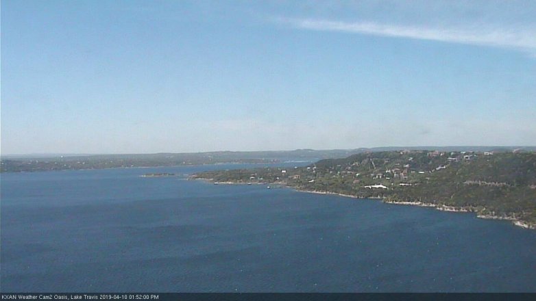 Lake Travis webcam, April 10, 2019 12:55 PM CT