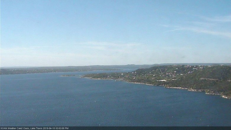 Lake Travis webcam, April 10, 2019 2:05 PM CT