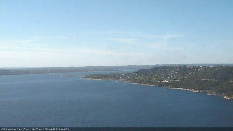 Lake Travis webcam, April 10, 2019 2:25 PM CT