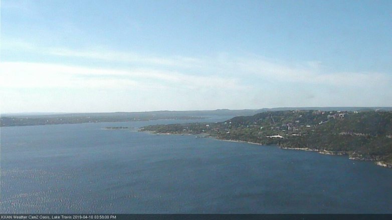 Lake Travis webcam, April 10, 2019 3:00 PM CT