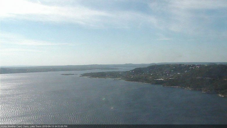 Lake Travis webcam, April 10, 2019 3:55 PM CT