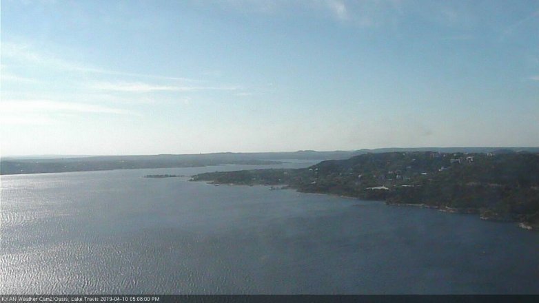 Lake Travis webcam, April 10, 2019 4:10 PM CT