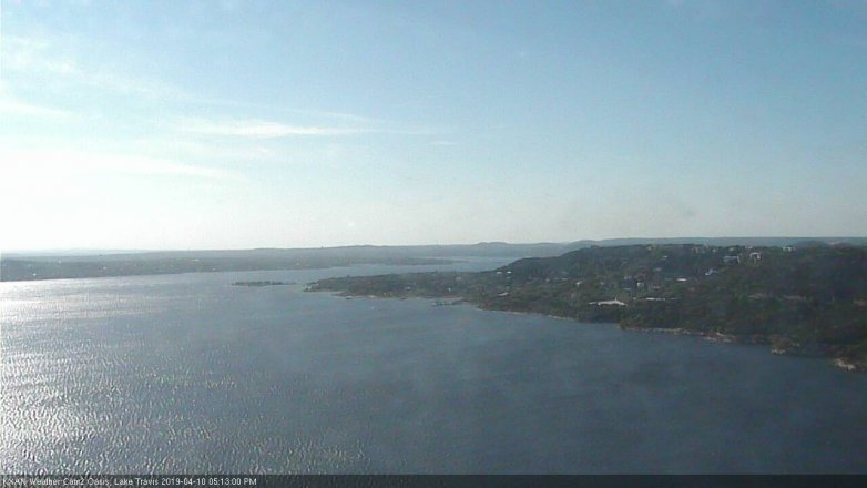 Lake Travis webcam, April 10, 2019 4:15 PM CT
