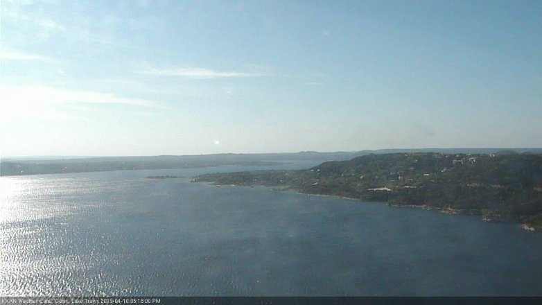 Lake Travis webcam, April 10, 2019 4:20 PM CT