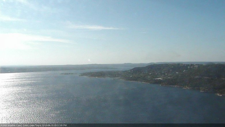 Lake Travis webcam, April 10, 2019 4:25 PM CT