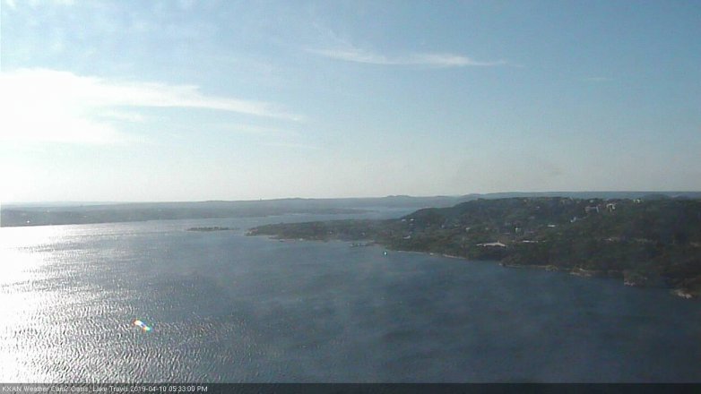 Lake Travis webcam, April 10, 2019 4:35 PM CT