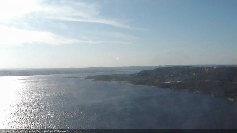 Lake Travis webcam, April 10, 2019 4:50 PM CT