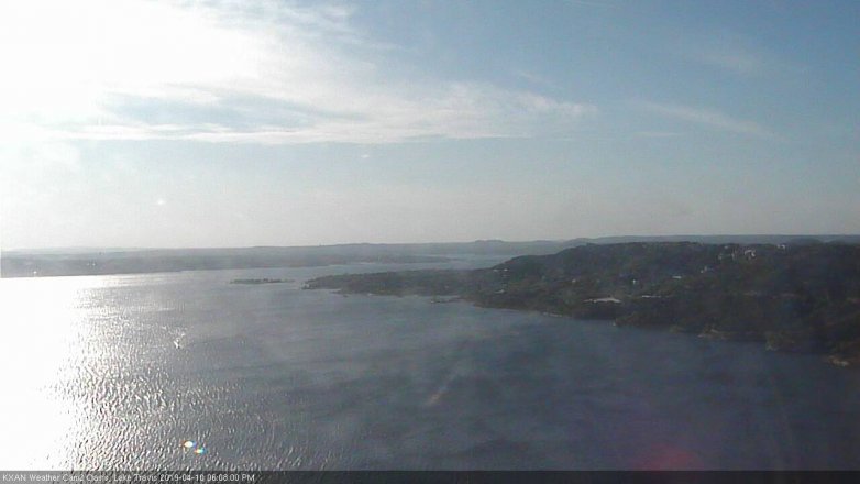 Lake Travis webcam, April 10, 2019 5:10 PM CT