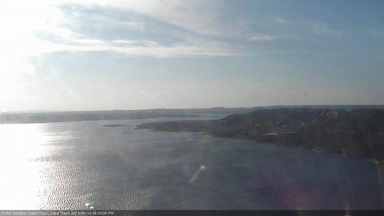 Lake Travis webcam, April 10, 2019 5:20 PM CT