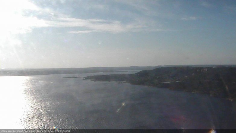Lake Travis webcam, April 10, 2019 5:25 PM CT