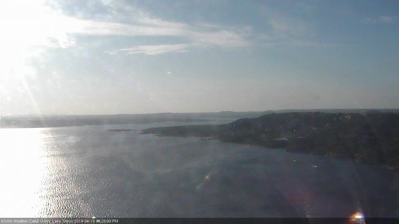 Lake Travis webcam, April 10, 2019 5:30 PM CT