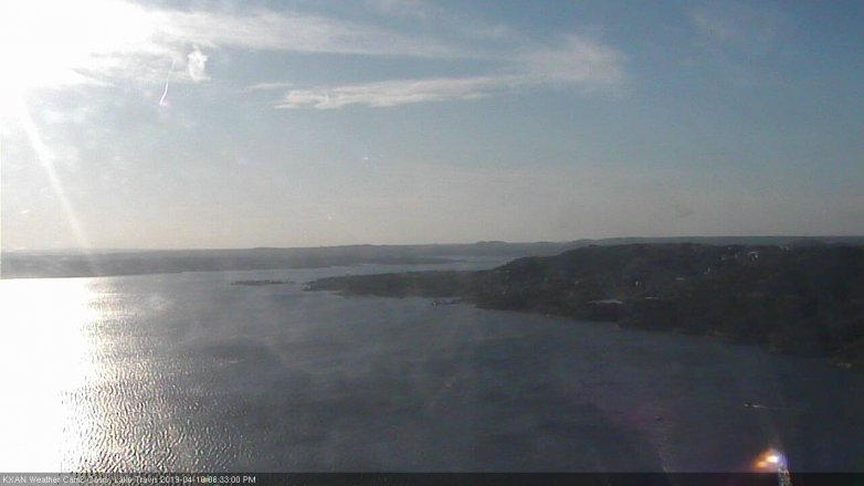 Lake Travis webcam, April 10, 2019 5:35 PM CT