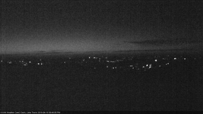 Lake Travis webcam, April 10, 2019 7:50 PM CT