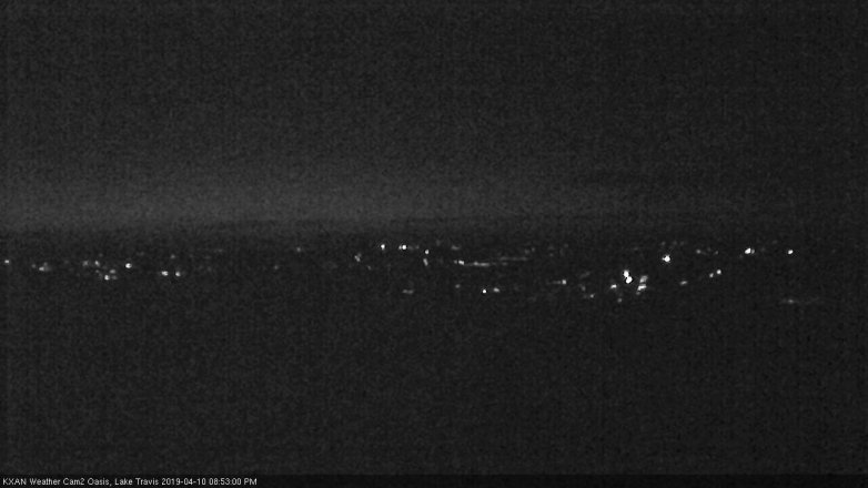 Lake Travis webcam, April 10, 2019 7:55 PM CT