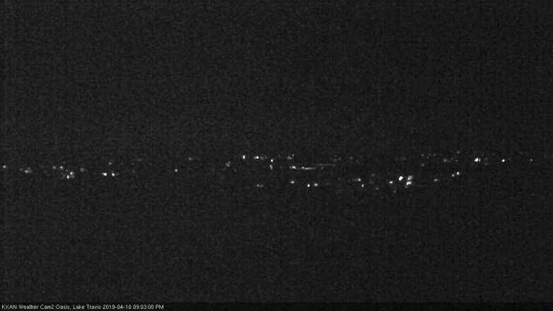 Lake Travis webcam, April 10, 2019 8:05 PM CT